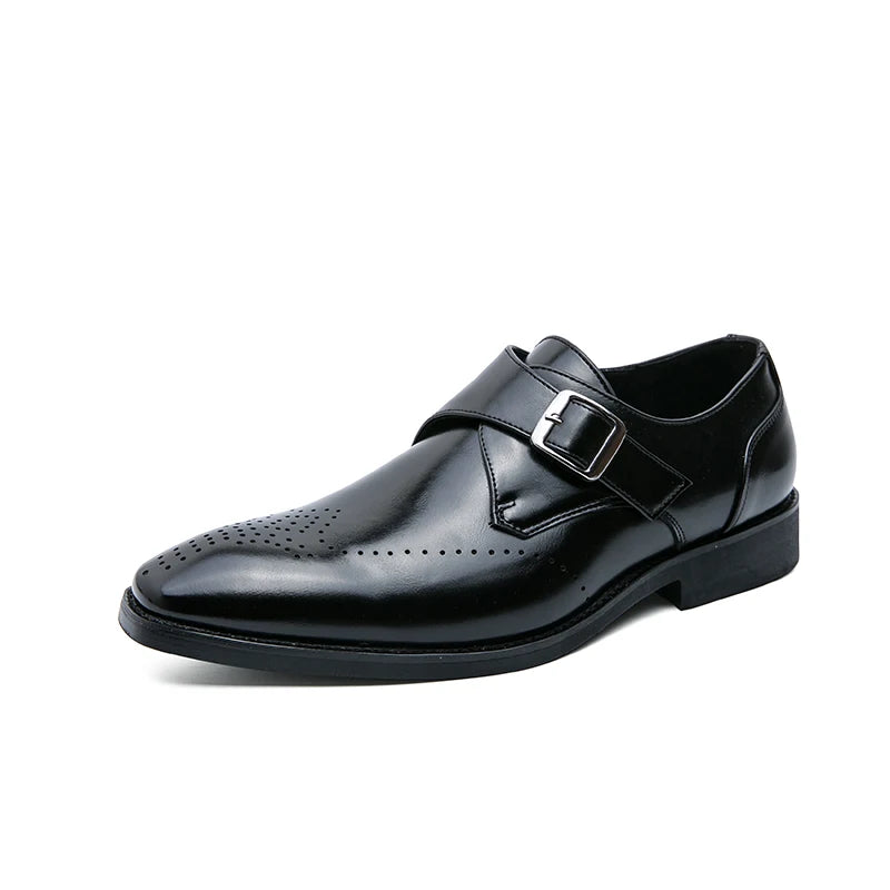 Herre Loafers Casual Sko til Festlige Anledninger, Slip-On Design, Læder og Skridsikker Sål 3