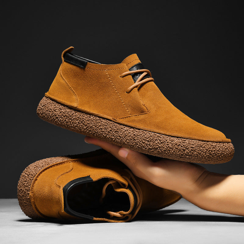 Herre Loafers Mid-Top med Snørebånd og Grippet Sål til Mænd 0