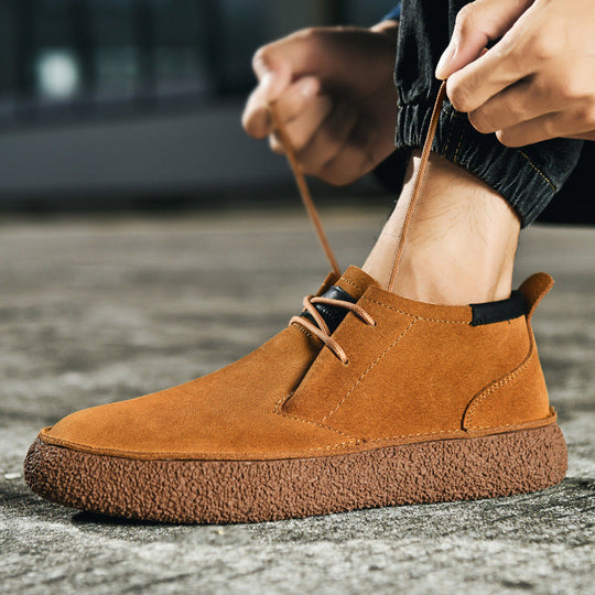 Herre Loafers Mid-Top med Snørebånd og Grippet Sål til Mænd 1