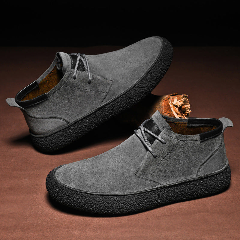 Herre Loafers Mid-Top med Snørebånd og Grippet Sål til Mænd 2