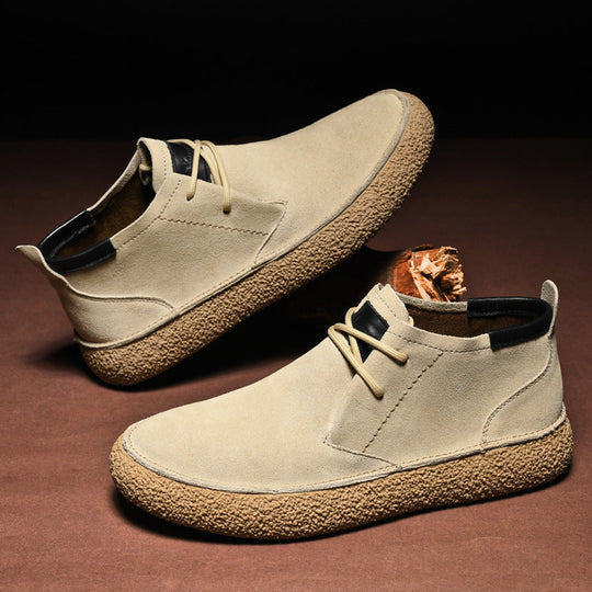 Herre Loafers Mid-Top med Snørebånd og Grippet Sål til Mænd 3