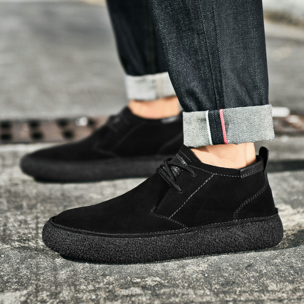 Herre Loafers Mid-Top med Snørebånd og Grippet Sål til Mænd 4
