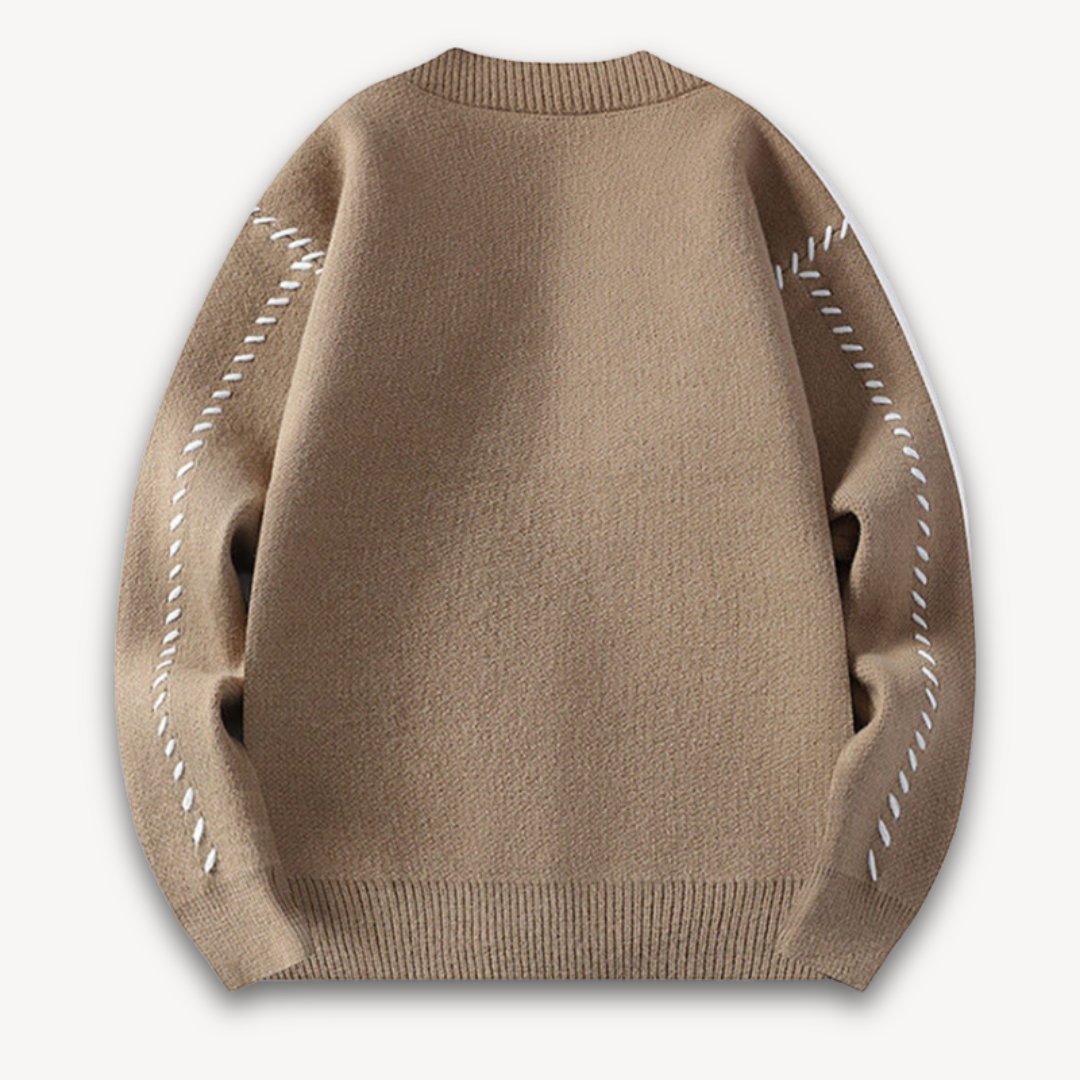 Herre Oversize Cardigan Med Knapper 5