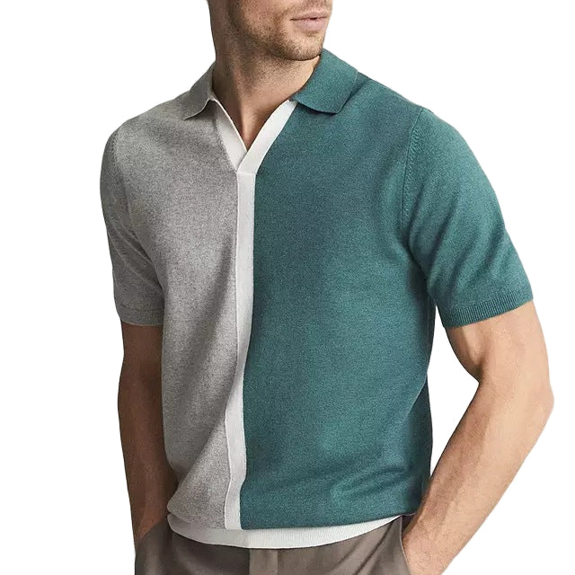 Herre Polo Shirt med Kontrastdetaljer 0