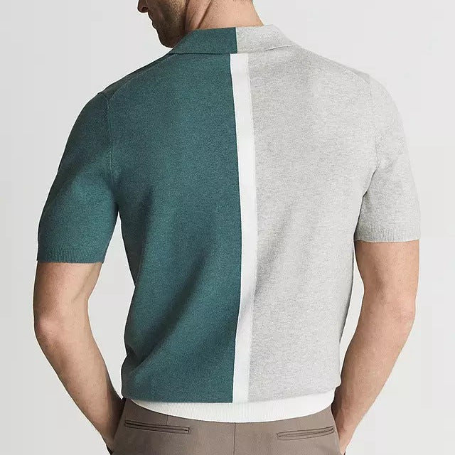 Herre Polo Shirt med Kontrastdetaljer 1