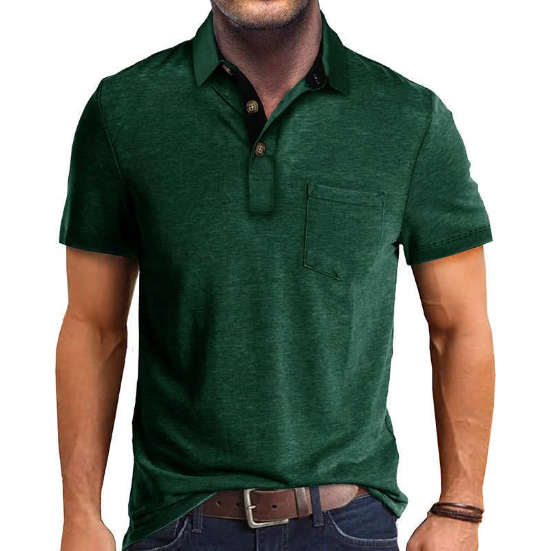 Herre Polohemd Klassisk Stil 7