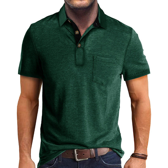 Herre Polohemd Klassisk Stil 7