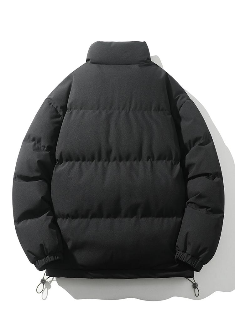 Herre Quilted Jakke med Ståkrave og Lynlås 3