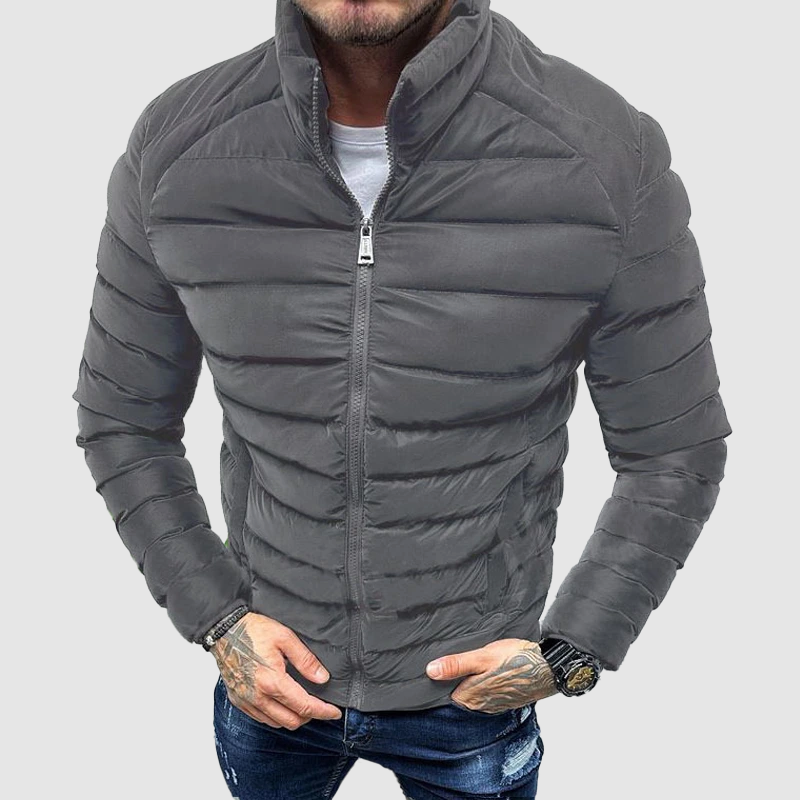 Herre Quiltet Jakke Slim Fit 2