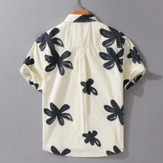 Herre Skjorte Premium Bomulds- og Linnedesign 1