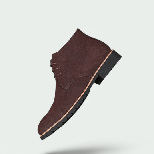 Herre Støvler Casual Læder Slip-On Gummisål 3