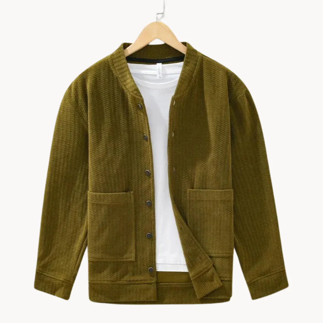 Herre Strikket Cardigan med Unik Struktur 3