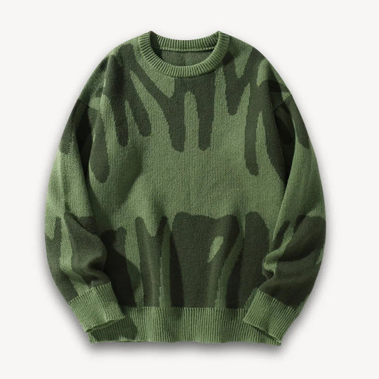 Herre Striktrøje Grafisk Crewneck 4