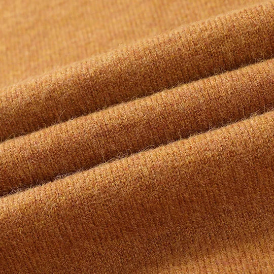Herre Sweater Polo Tætsiddende Rund Hals Design 3