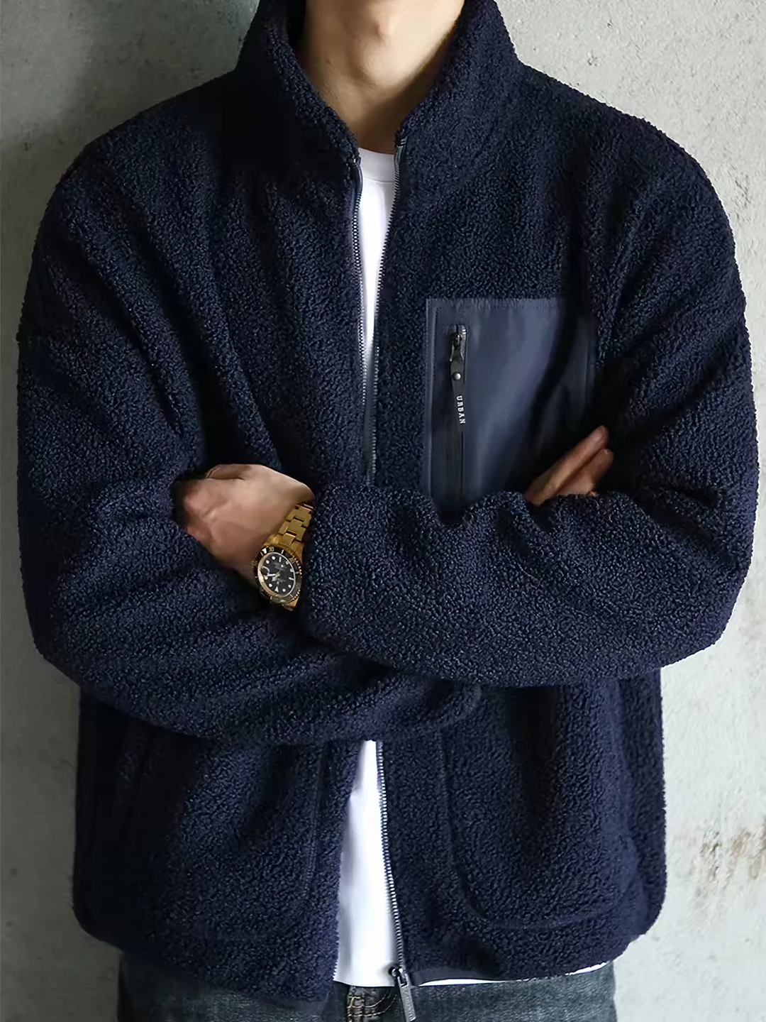 Herre Sweater i Lamb Wool Stilfuld 1