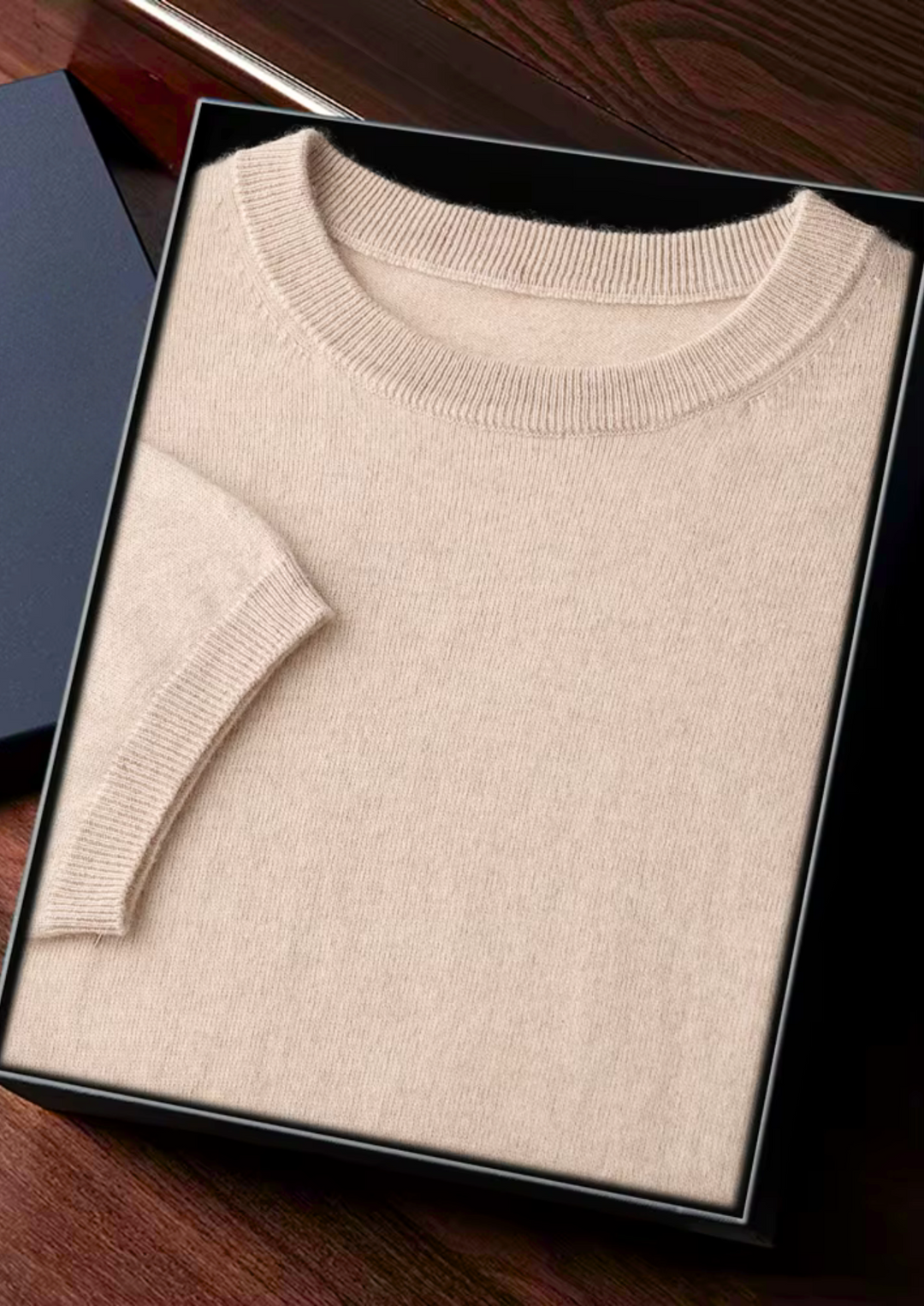 Herre T-Shirt Rund Halsringning Klassisk Stil 11