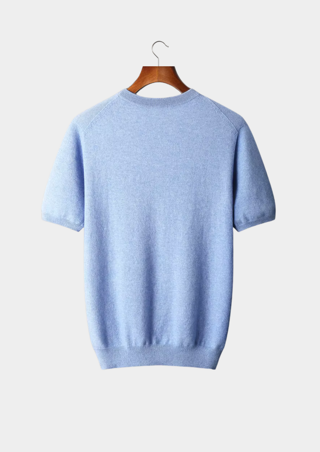 Herre T-Shirt Rund Halsringning Klassisk Stil 13