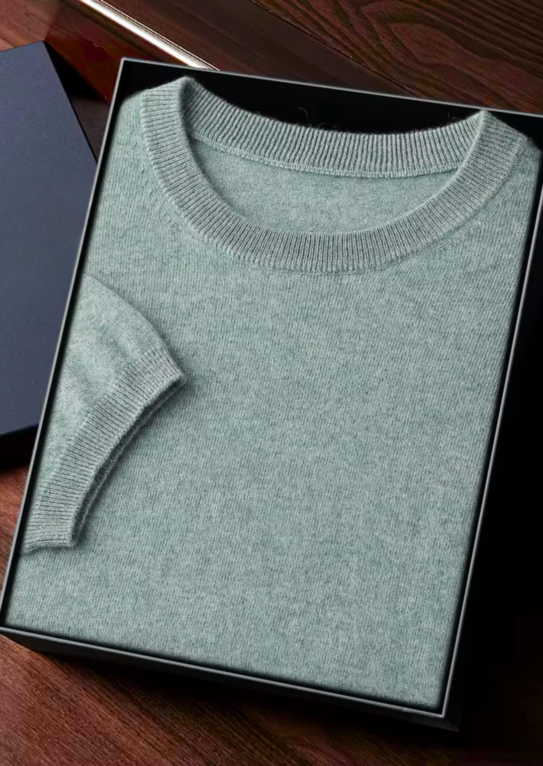 Herre T-Shirt Rund Halsringning Klassisk Stil 14