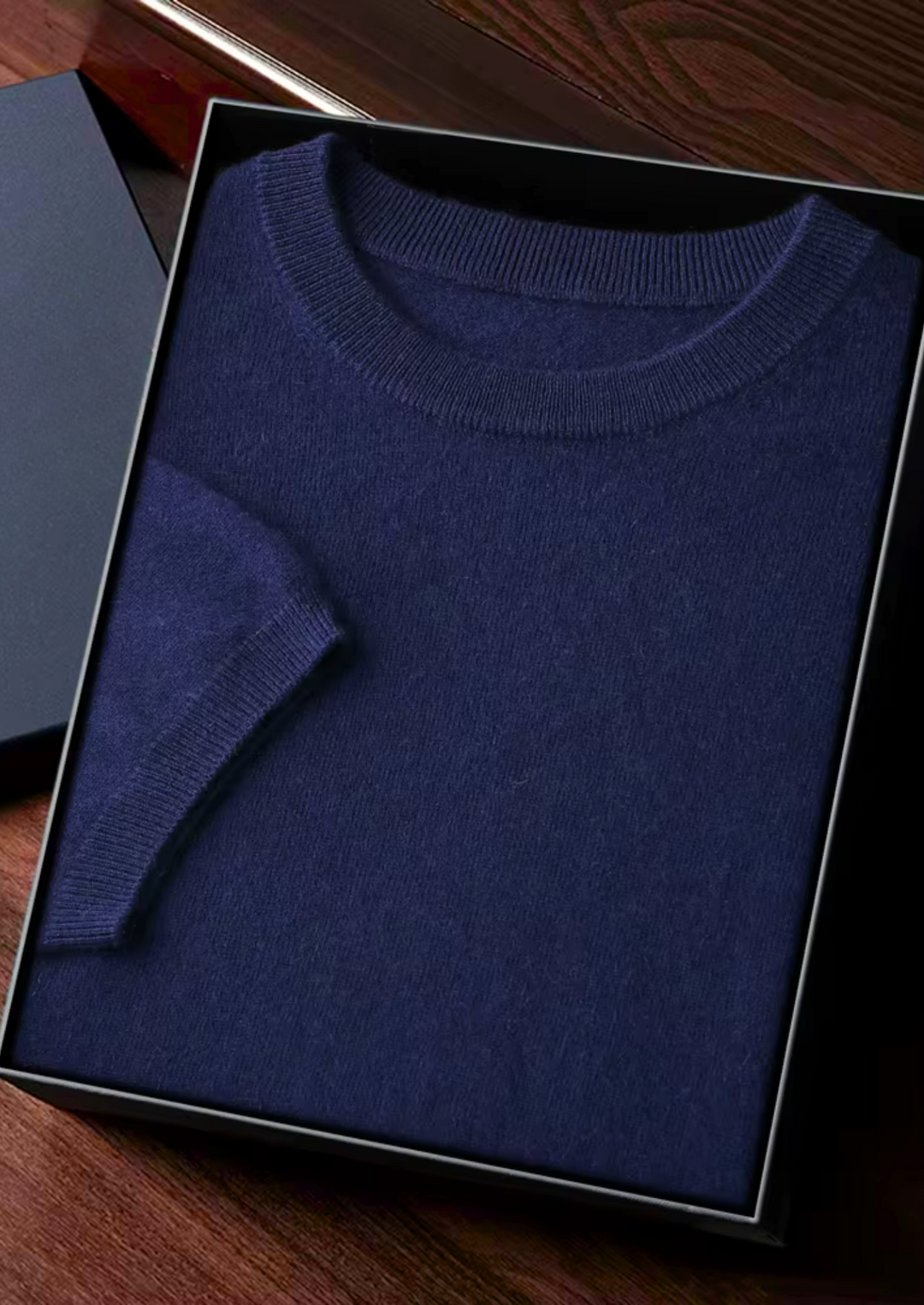 Herre T-Shirt Rund Halsringning Klassisk Stil 16