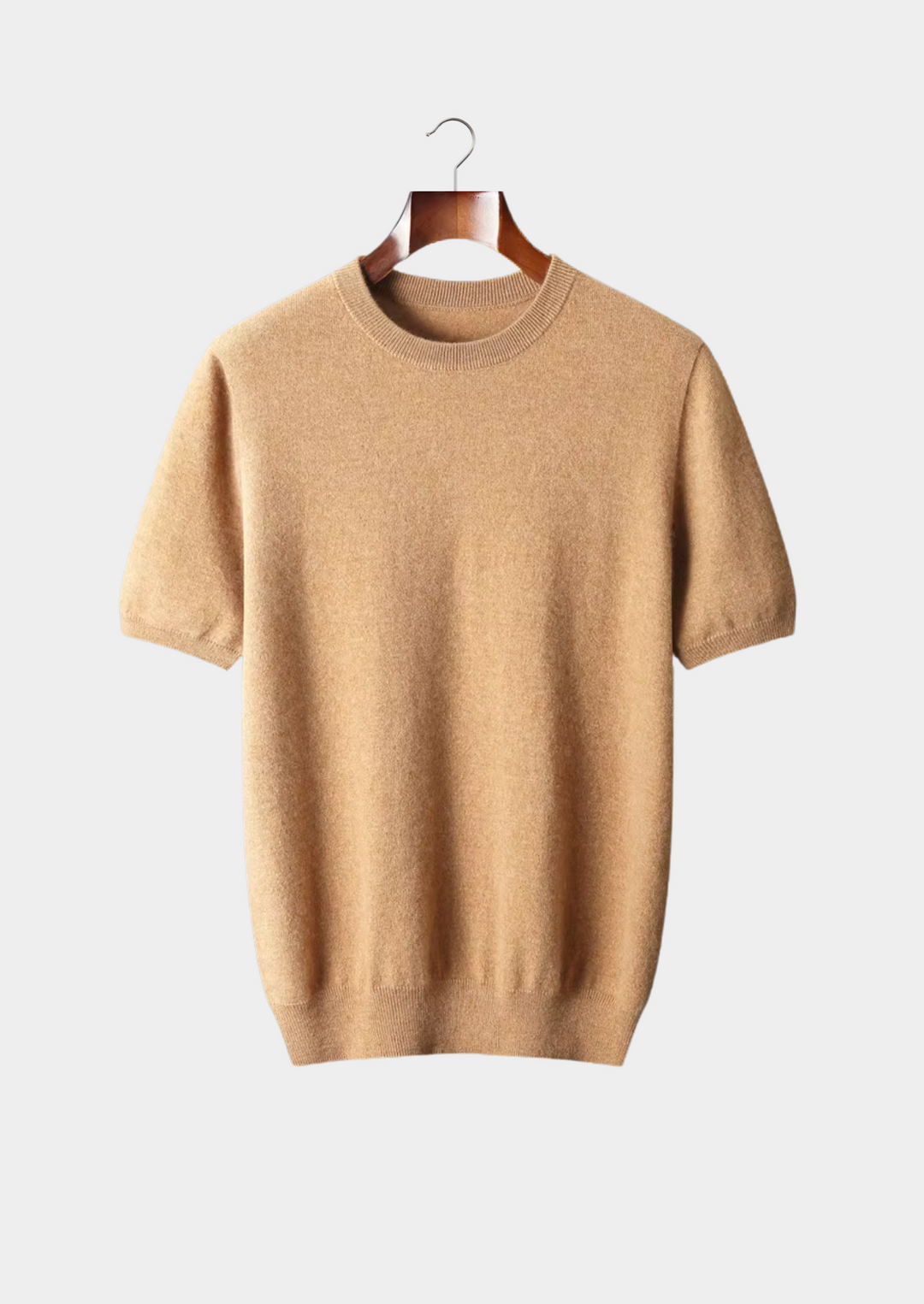 Herre T-Shirt Rund Halsringning Klassisk Stil 8