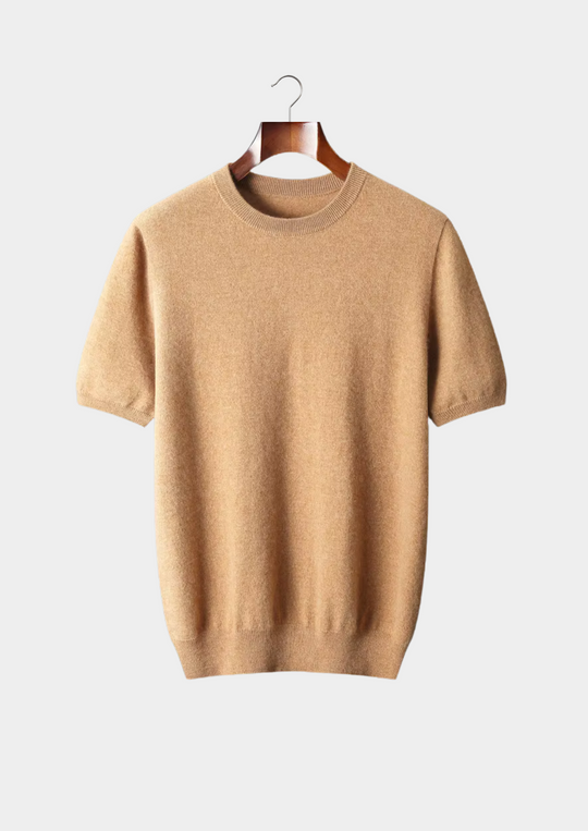 Herre T-Shirt Rund Halsringning Klassisk Stil 8