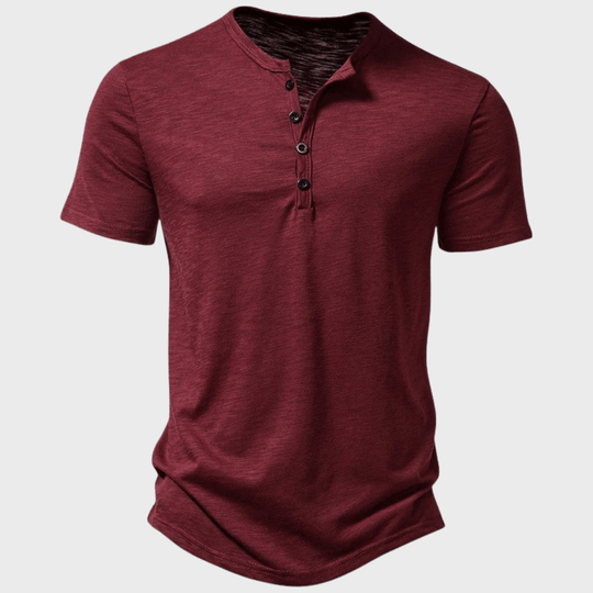 Herre T Shirt Klassisk Casual Let Bomuld 5