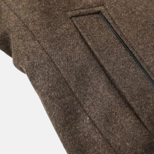Herre Tjock Ullrock med Justerbare Detaljer 6