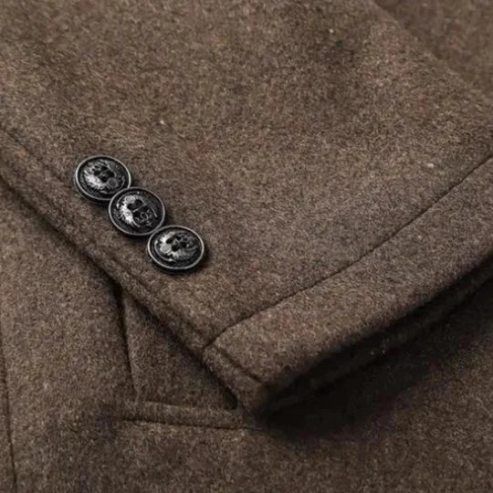 Herre Tjock Ullrock med Justerbare Detaljer 7
