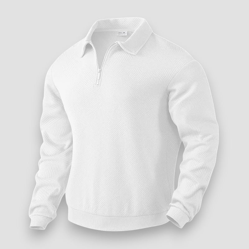 Herre Trøje med Lynlås Sporty Design til Mænd - Komfortabel og Moderne Trøje 2