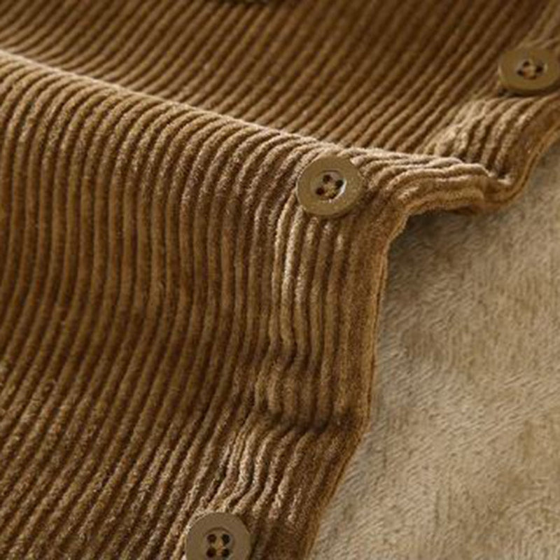 Herre Veste i Corduroy Retro Stil med Varm Foring 8