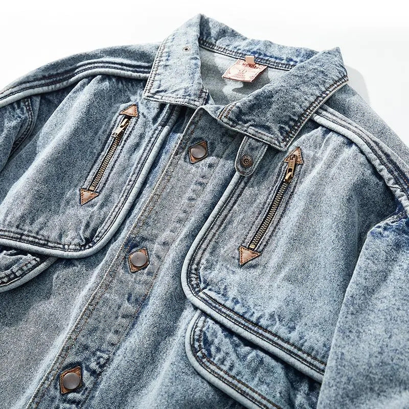 Herre Vintage Denim Jakke 4