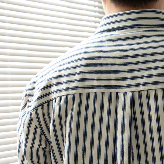 Herren Langærmet Skjorte Stribet Casual 3