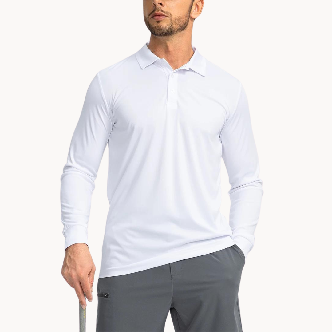 Herren Polo Shirt Med Knapper 0