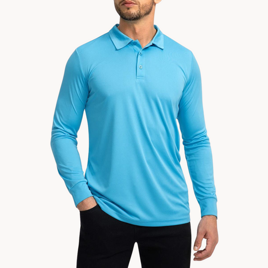 Herren Polo Shirt Med Knapper 3