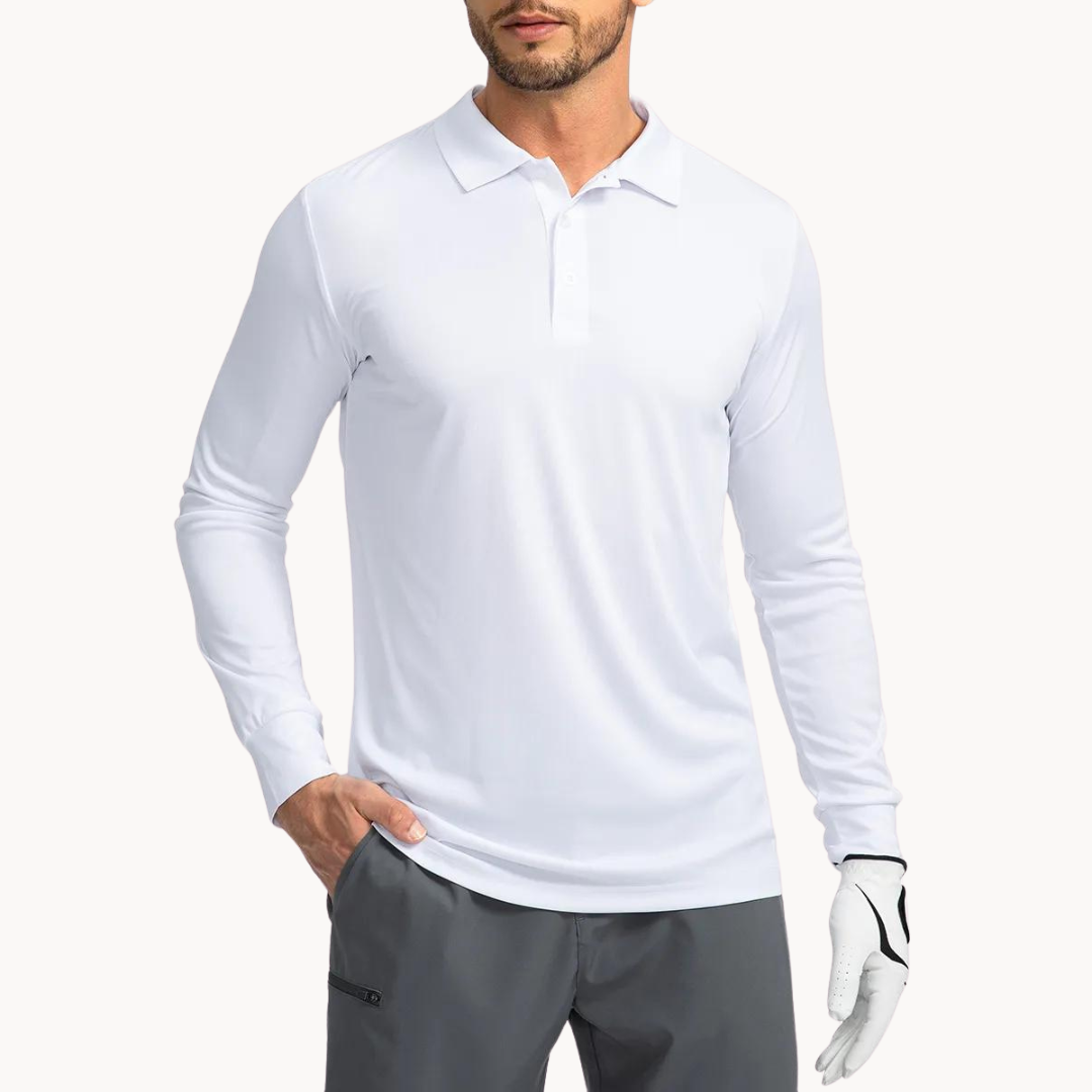Herren Polo Shirt Med Knapper 5