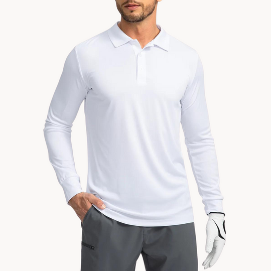 Herren Polo Shirt Med Knapper 5