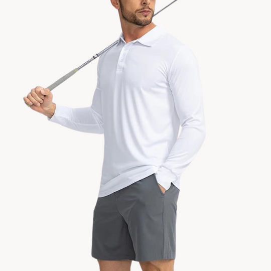 Herren Polo Shirt Med Knapper 6