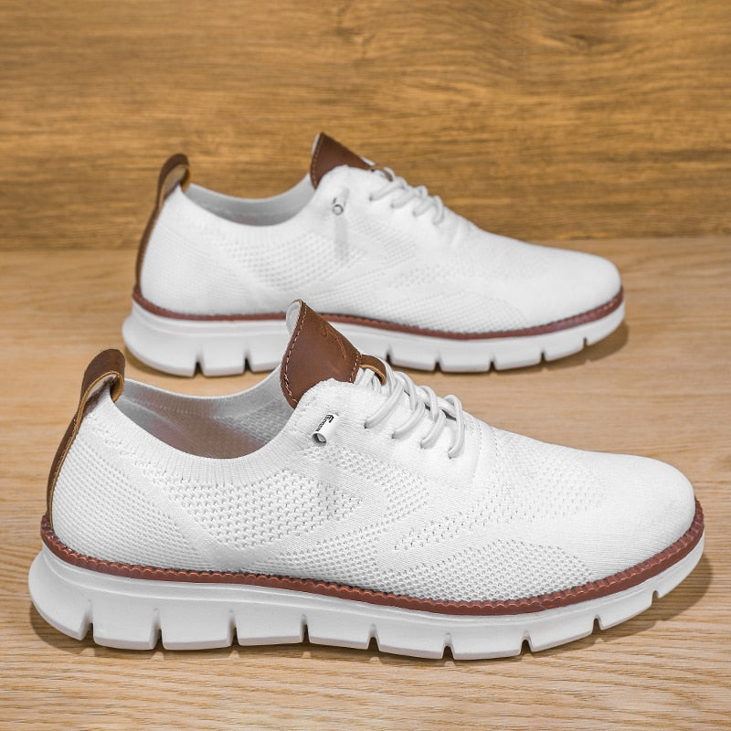 Herresko Flyknit Sneakers Casual Letvægts Åndbar 5