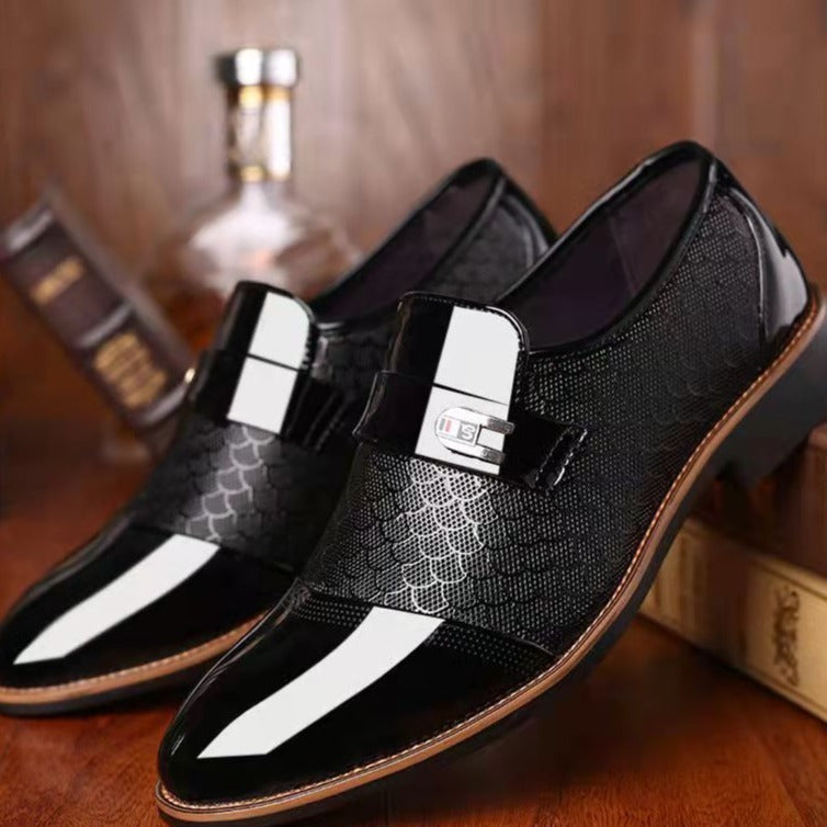 Herresko Læder Traditionel Stil Komfortabel Non-Slip Sål 1
