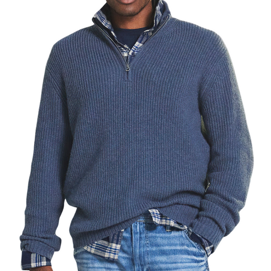 Herresweater Strikket Klassisk Stil 0