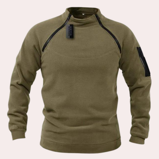 Herresweater med Stretch og Afslappet Stil 1