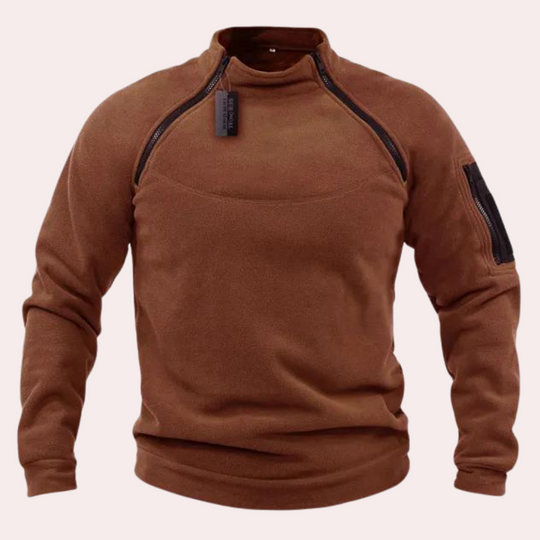 Herresweater med Stretch og Afslappet Stil 2