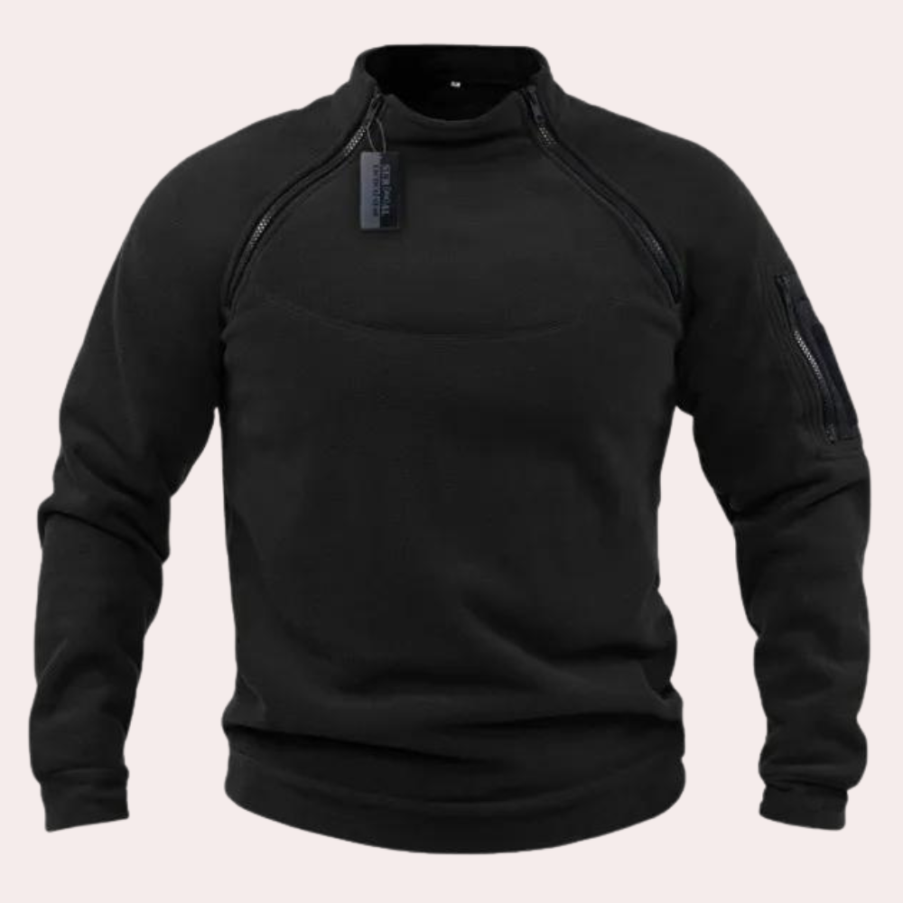 Herresweater med Stretch og Afslappet Stil 5