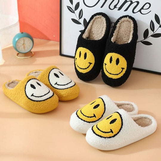 Hjemmesko Dame med Smiley Design til Vinterkomfort 2