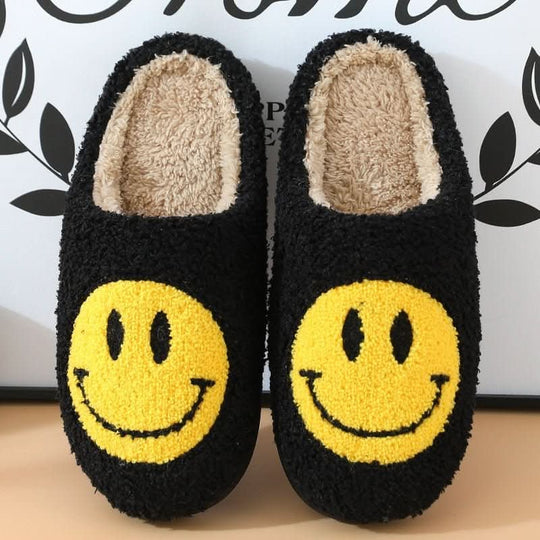 Hjemmesko Dame med Smiley Design til Vinterkomfort 7