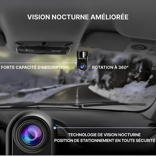 Intelligent Dashcam Til Bil Med AI Parkeringsovervågning 2