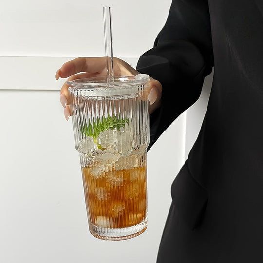 Isoleret Kaffekrus Med Låg Og Halm Til Varme Og Kolde Drikke 3
