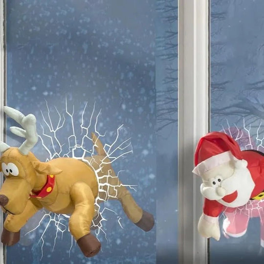 Juledekoration Vinduescene Med Lyd Og Bevægelse 2