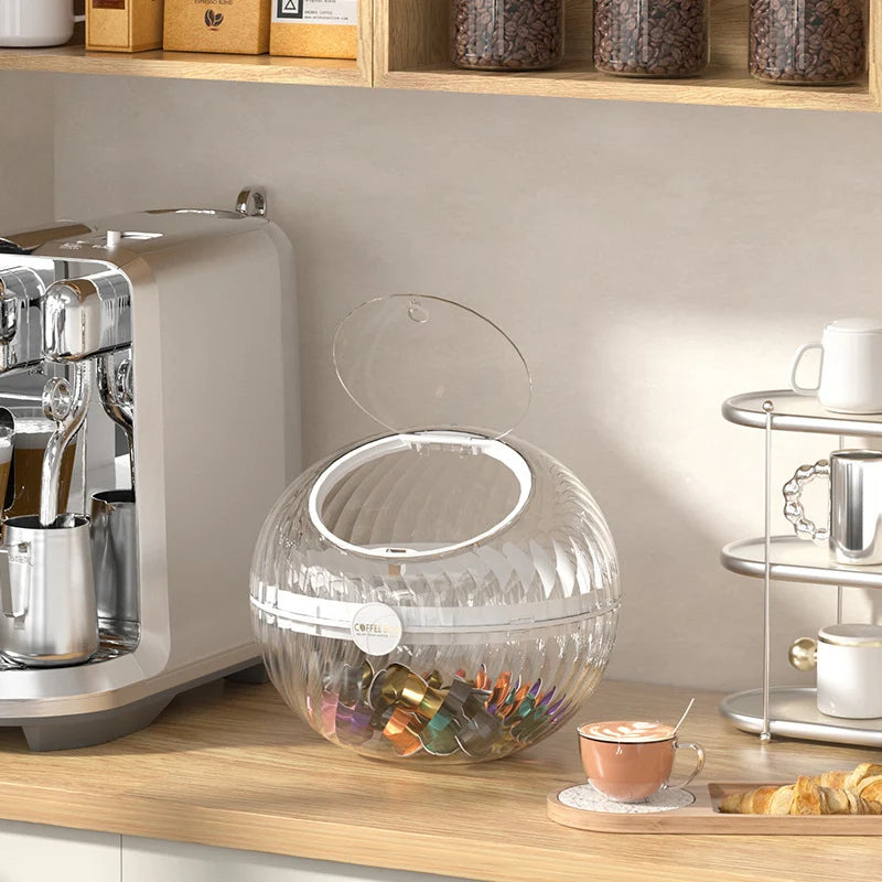 Kaffekapseldispenser Sfærisk Transparent Design 0