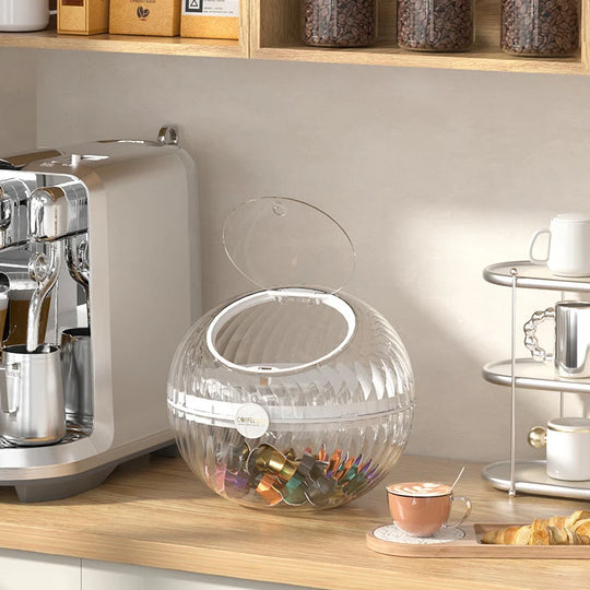 Kaffekapseldispenser Sfærisk Transparent Design 0